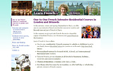 Front page - French in Town: One-to-one french intensive residential courses in London and Brussels ‘French in Town’ front page