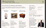 Screenshot of McPherson Day Gallery's front page Screenshot of McPherson Day Gallery's front page